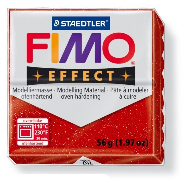 FIMO EFFECT 052 bílá se třpytkami