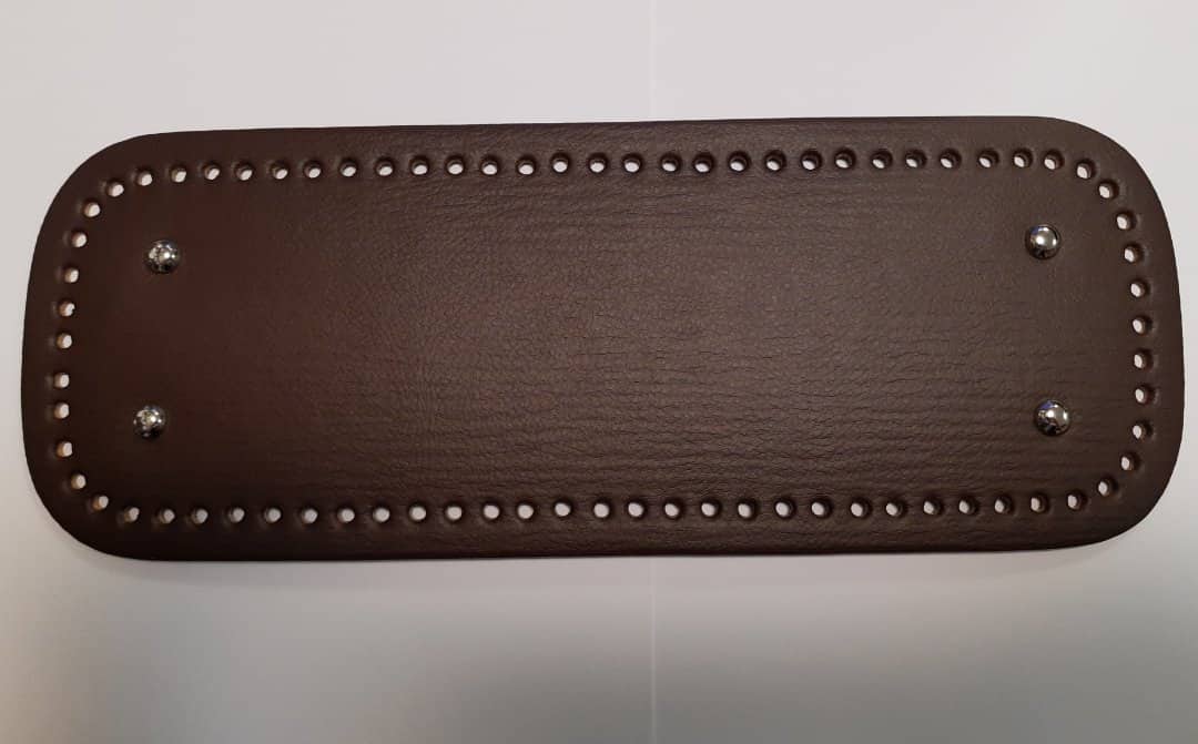Dno na kabelku s nožičkami 33x12cm ovál hnědé - skladem 5ks