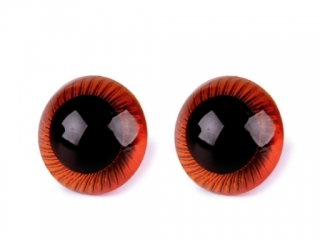 Bezpečnostní oči 26mm jantar 2ks