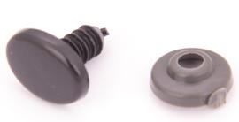 Bezpečnostní oči černé 9x6mm 2ks 