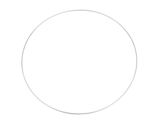 Kruh na lapač snů 20cm kovový stříbrný