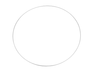 Kruh na lapač snů 18cm kovový stříbrný