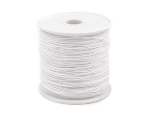 Macrame 0,5mm 22 bílá s vlascem - SKLADEM 3KS