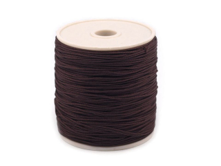 Macrame 0,5mm 23 čokoládová s vlascem - SKLADEM 1KS