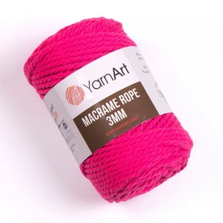 Rope 3mm 803 neon růžová