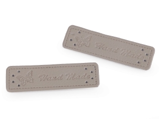 Hand Made 50x15mm EKO KŮŽE neutrální šedá