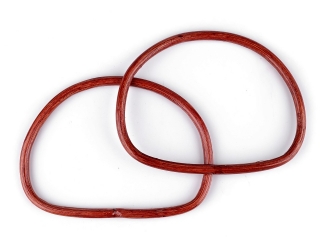 Bambusová ucha 14x17,5cm červenohnědá - 2ks