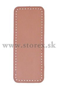 Dno na kabelku 30x12cm obdélník starorůžové/černé - skladem 3ks