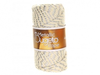 Metallic Rope 04 krémová se stříbrnou