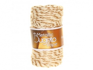 Metallic Rope 05 krémová s měděnou