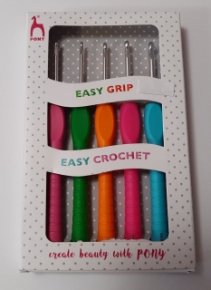 Sada háčků Easy Grip Pony 2-4mm 5ks