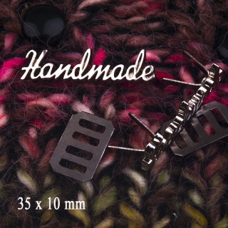 Hand Made 35x10mm stříbrný kov