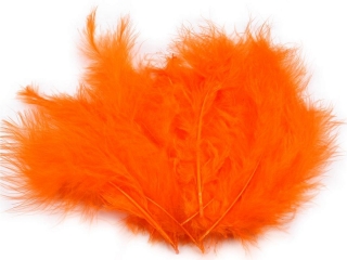 Pštrosí peří 1 oranžové