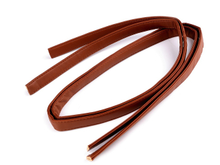 Ucho na tašku 20mm koňakové - polotovar obšitý 1ks