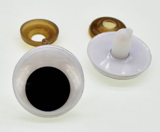Bezpečnostní oči 20mm černobílé 2ks