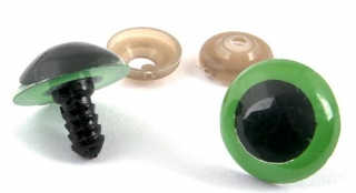Bezpečnostní oči 26mm zelené 2ks
