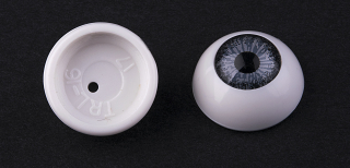 Oči 12mm duhovka šedá skladem 2 páry