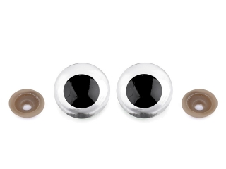 Bezpečnostní oči 30mm transparent 2ks