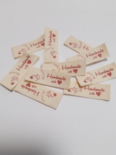 Hand made textilní 45x15mm kotě 