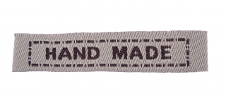 Hand made 45x10mm režná textilní