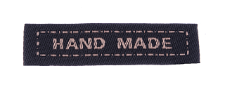 Hand made 45x10mm černá textilní