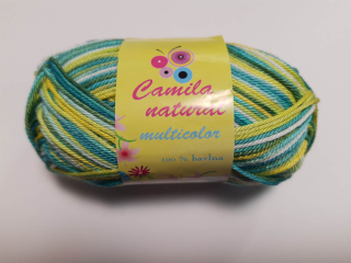 Camila Natural Multicolor 9188 zelenotyrkysová