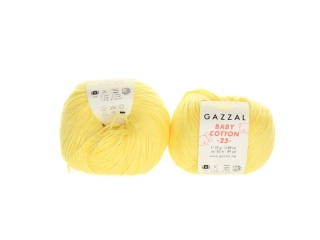 Gazal Baby Cotton 25 3413 světle žlutá 