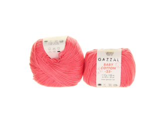 Gazal Baby Cotton 25 3435 korálová 