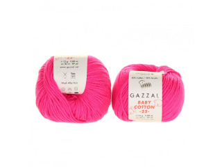 Gazal Baby Cotton 25 3461 neon sytě růžová 