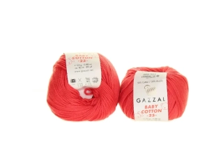 Gazal Baby Cotton 25 3418 vybledlá červená 
