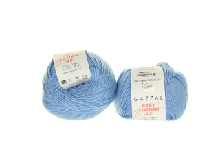 Gazal Baby Cotton 25 3423 nebesky modrá 