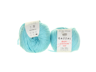 Gazal Baby Cotton 25 3451 světlounce tyrkysová 