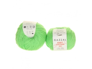 Gazal Baby Cotton 25 3466 neon světle zelená 