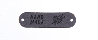 Hand Made 45x11mm ♥ tmavě šedá 