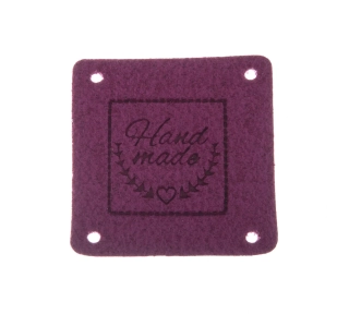 Hand Made 25x25mm malinová 