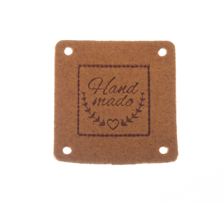 Hand Made 25x25mm okrová 