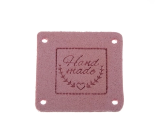 Hand Made 25x25mm růžová 