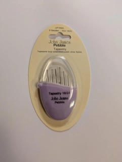 Jehly tupé vyšívací 6ks 18/22 John James Pebble