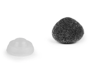 Bezpečnostní čumák 10x12mm šedý plyšový