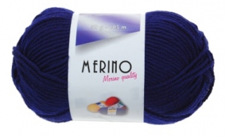 Merino 14801 tmavě císařská modř