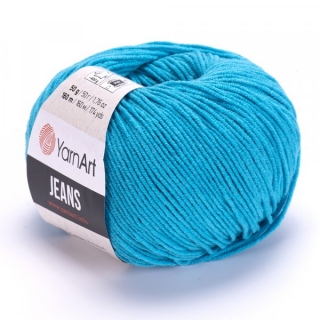 Jeans 55 tyrkysová 