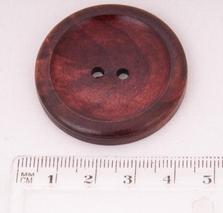 Knoflík 40mm 1 dřevěný