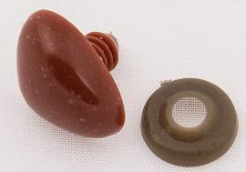 Bezpečnostní čumák 12x15mm hnědý