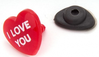 Bezpečnostní čumák 21x18 srdce I LOVE YOU