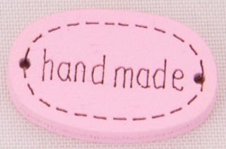 Hand Made 19x12mm světle růžová