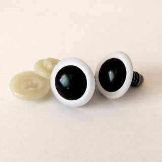 Bezpečnostní oči 10mm bílé 2ks