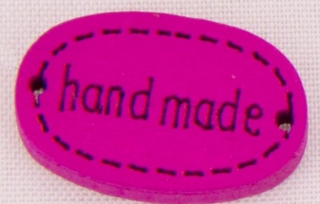Hand Made 19x12mm sytě růžová 