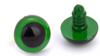 Bezpečnostní oči 18mm zelené 2ks