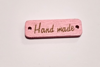 Hand Made 30x10mm růžová světlá 