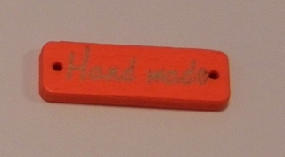 Hand Made 30x10mm oranžová sytá